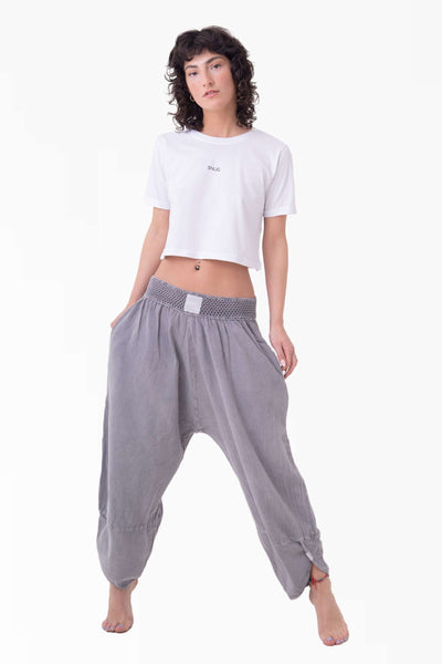 Silver Baggy Pantolon - Kadın - snugbrandwear