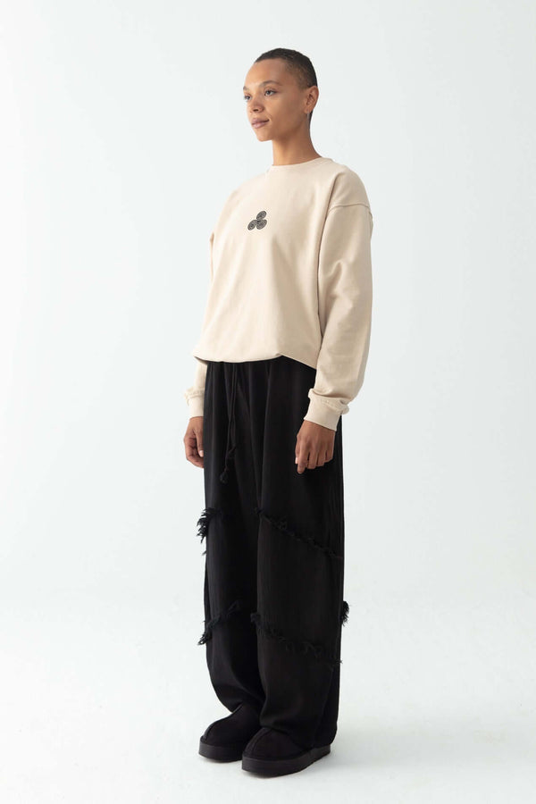 Spiral unisex bej sweatshirt - snugbrandwear